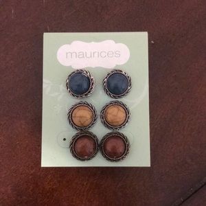 Maurice’s earrings - 3 pairs NWT